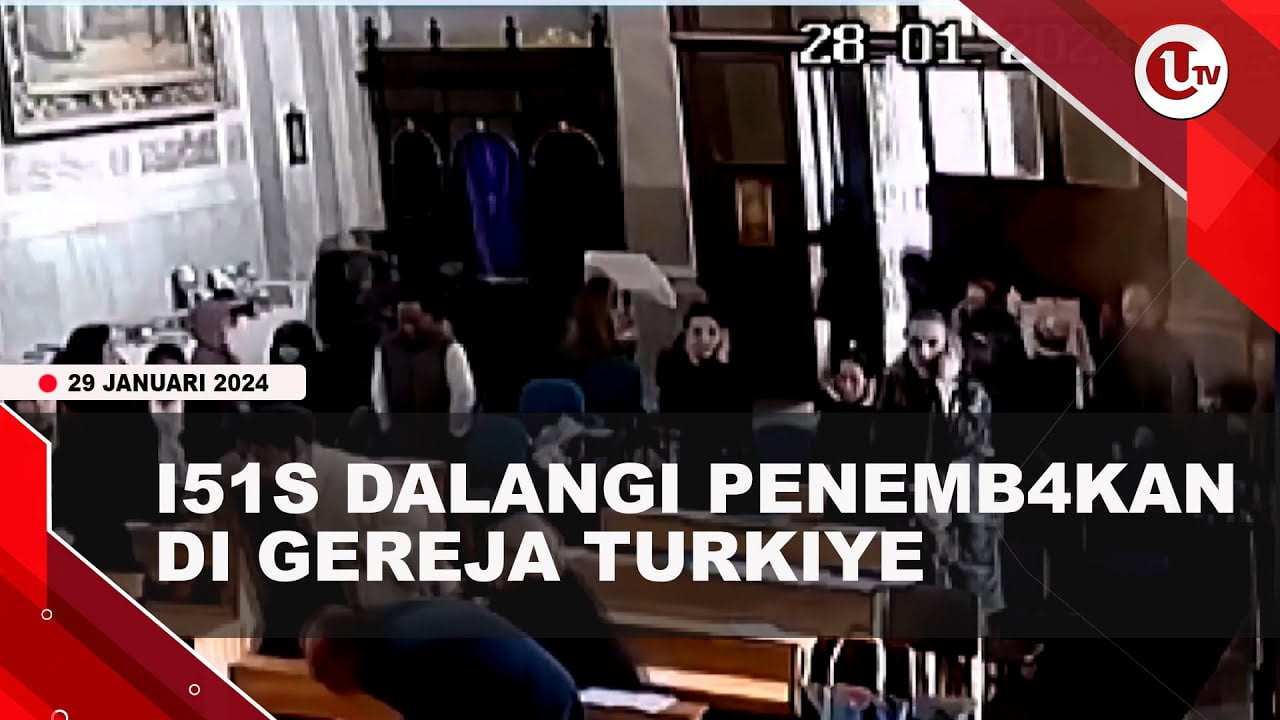[Video] Penembakan di Gereja Istanbul Turkiye Tewaskan 1 Orang