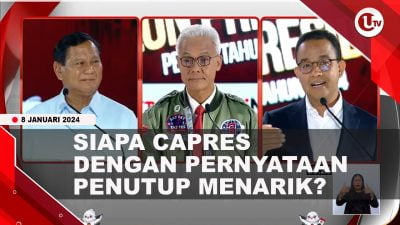 [Vdieo] Ini Pernyataan Penutup Acara Para Capres Dalam Debat Ketiga