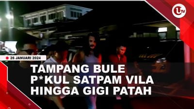 [Video] Polisi Tangkap Bule Pemukul Penjaga Vila di Bali