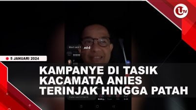 [Video] Seorang Pendukung Terobos Pengamanan untuk Peluk Anies