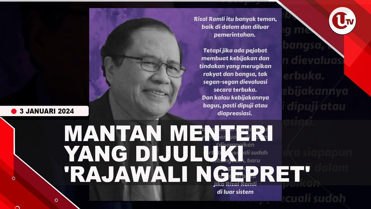 [Video] Rizal Ramli tutup Usia, Ekonom yang Kerap Jabat Menteri