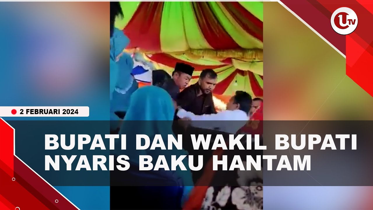[Video] Bupati dan Wakil Bupati Rokan Hilir Riau Nyaris Baku Hantam