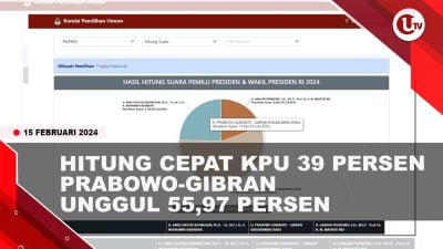 [Video] Hasil Hitung Cepat di Situs KPU Nyaris 39 Persen