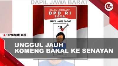 [Video] Komedian Komeng Unggul Sementara di Real Count KPU