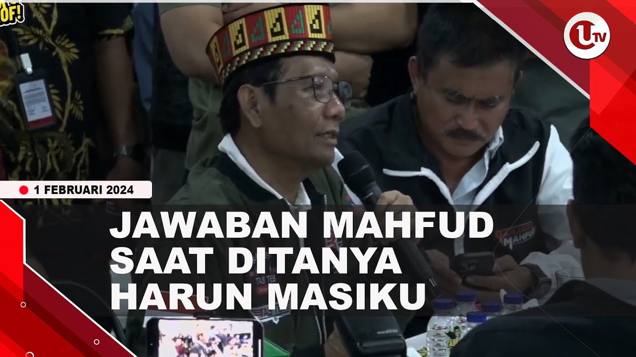 [Video] Mahfud Ditanya Soal Keberadaan Buronan KPK Harun Masiku