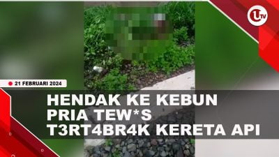 [Video] Pengendara Motor Tewas Tertabrak Kereta