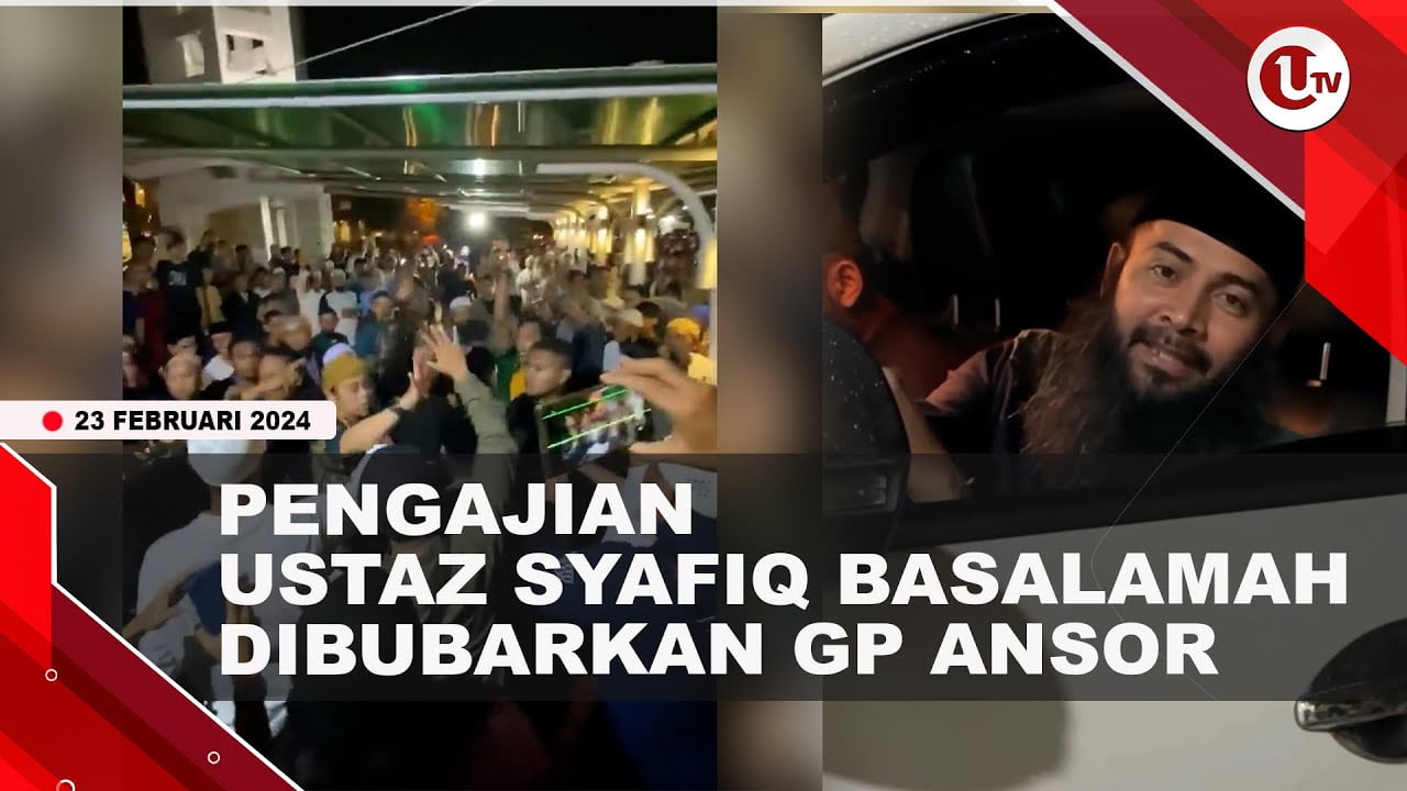 Ricuh, GP Ansor Bubarkan Paksa Kajian Ustaz Syafiq Basalamah