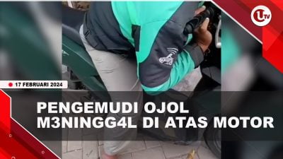 [Video] Pengemudi Ojol Meninggal Posisi Duduk di Atas Motor