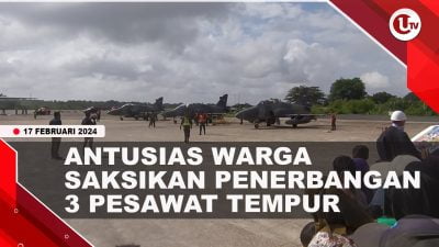 [Video] 3 Pesawat Tempur AU Terbang di Langit Tanjungpinang