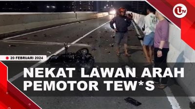 [Video] Pemotor Tewas Tertabrak Mobil