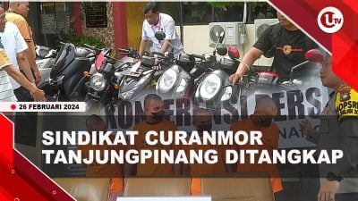 [Video] Polres Tanjungpinang Sikat 4 Pelaku Sindikat Curanmor