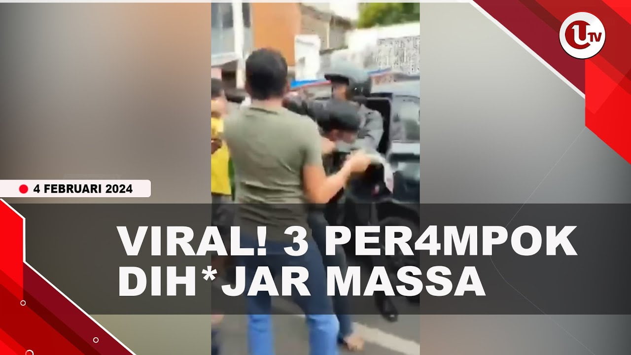 TERJEBAK MACET, 3 PER4MPOK BABAK BELUR DIH4JAR MASSA