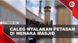 Caleg Gagal Nyalakan Petasan di Menara Masjid