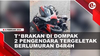 [Video] 2 Pengendara Luka-luka usai Tabrakan dengan Mobil Dinas