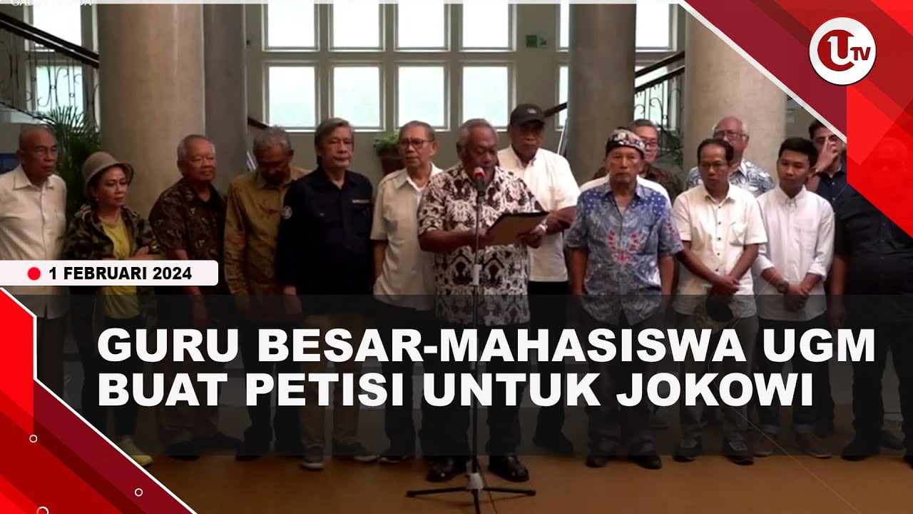 [Video] Sivitas UGM Buat Petisi agar Jokowi Kembali ke Koridor Demokrasi