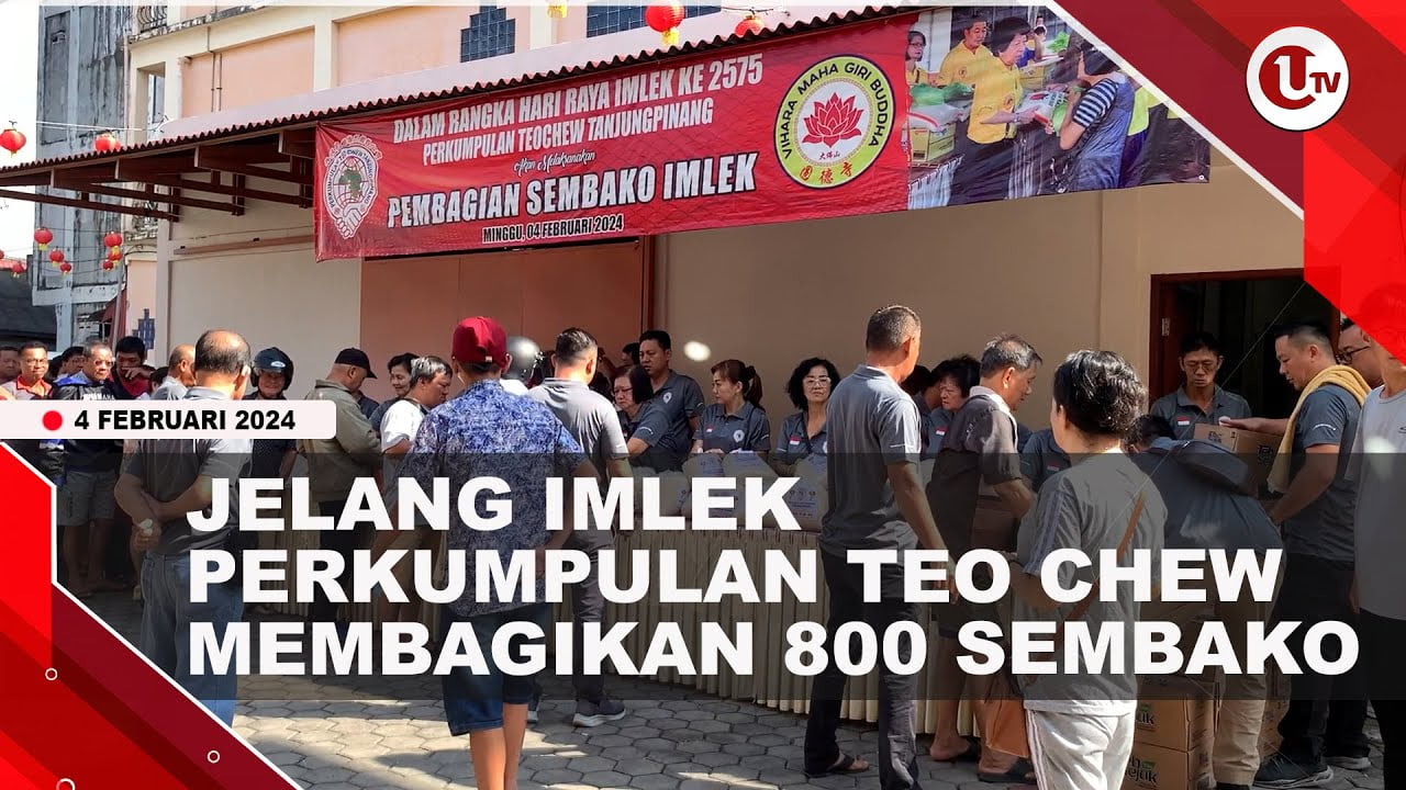 [Video] Perkumpulan Teo Chew Tanjungpinang Bagikan Ratusan Sembako