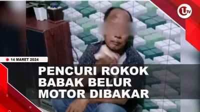 [Video] Pencuri Rokok Dan Elpiji Babak Belur Hingga Motor Dibakar