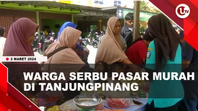 [Video] Jelang Ramadhan, Warga Serbu Pasar Murah di Tanjungpinang
