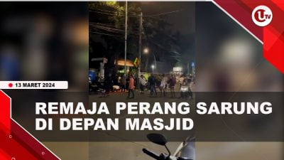 [Video] Sekelompok Remaja Perang Sarung di Depan Jakarta Islamic Center