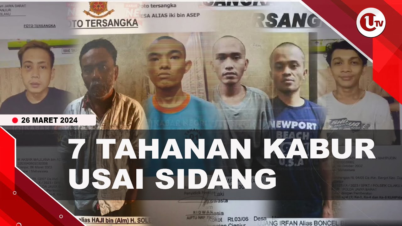 [Video] 7 Tahanan Kabur Usai Sidang Di Pengadilan Negeri Cianjur