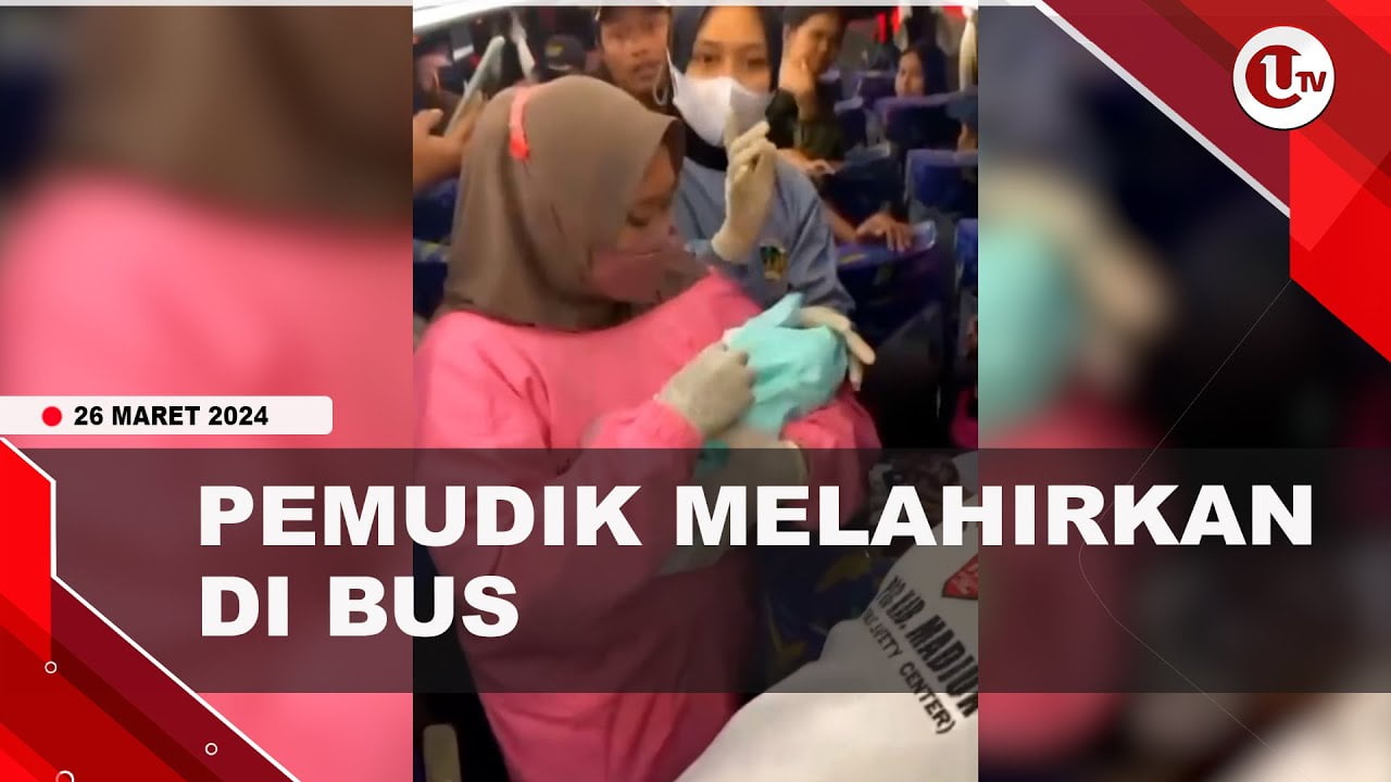 [Video] Pemudik Asal Madura Melahirkan Bayi Perempuan Di Bus
