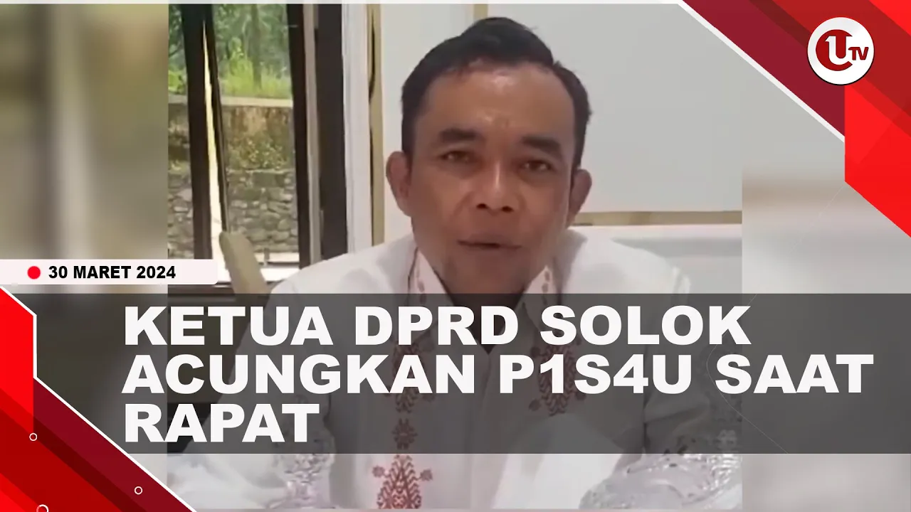 ACUNGKAN P1S4U SAAT RAPAT, KETUA DPRD SOLOK BERI KLARIFIKASI