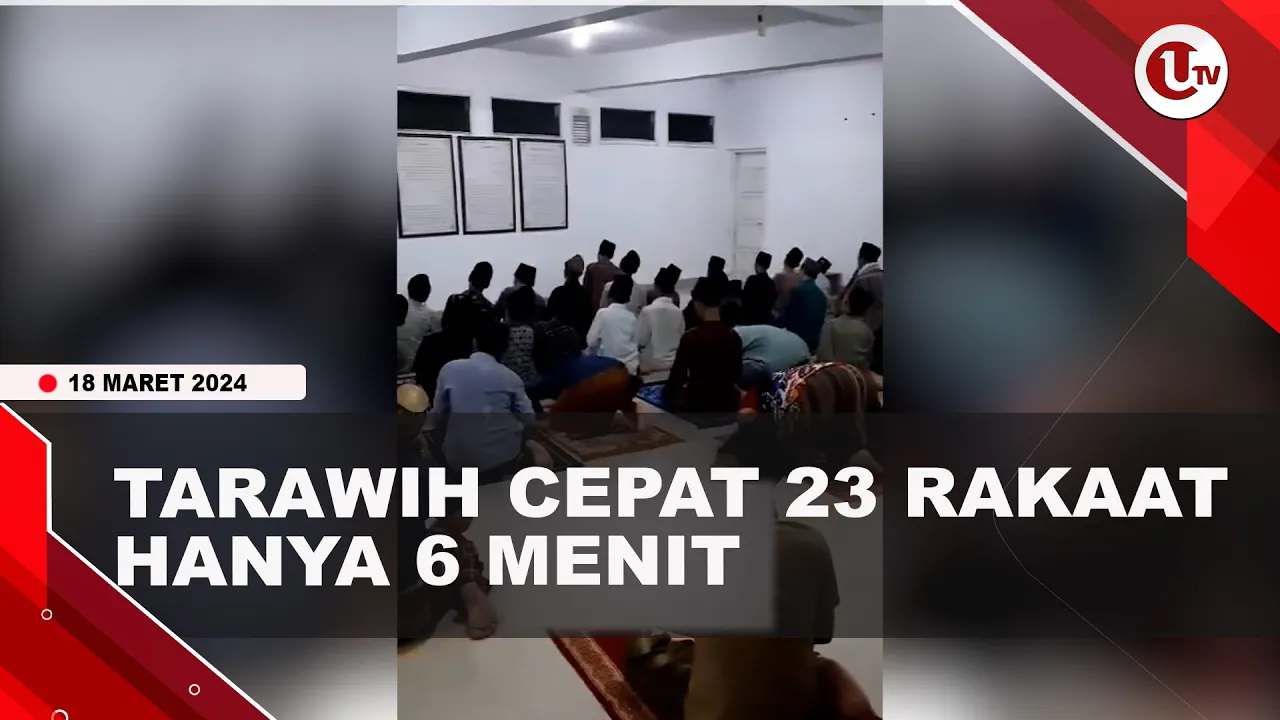 [Video] Tarawih Cepat Di Ponpes Al-Qur'aniyah, 23 Rakaat Hanya 6 Menit