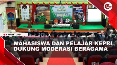 [Video] Ratusan Mahasiswa dan Pelajar Kepri Dukung Moderasi Beragama