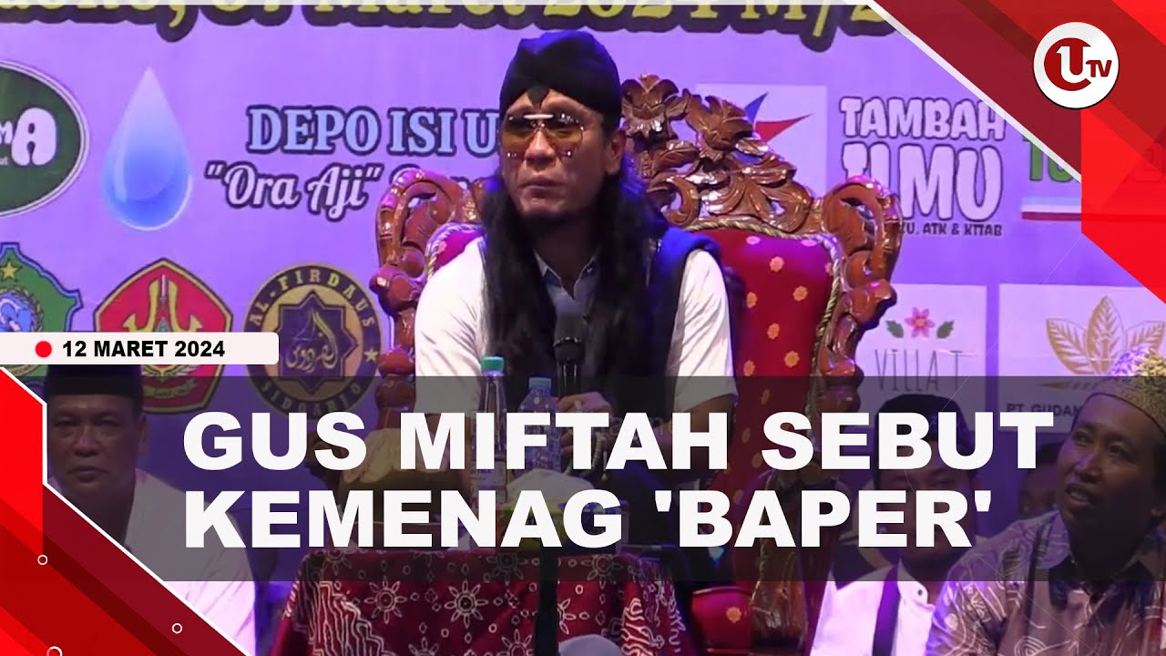 [Video] Gus Miftah Sindir Kemenag 'baper' Soal Speaker Masjid