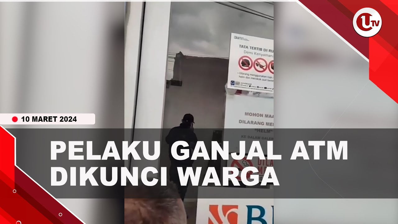 PELAKU GANJAL ATM KEPERGOK WARGA HINGGA DIKUNCI
