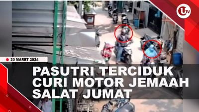 [Video] Pasutri Nyaris Diamuk Massa Terciduk Curi Motor Jemaah
