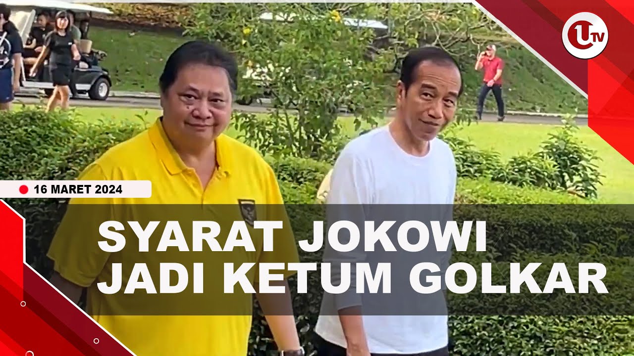 ABURIZAL BAKRIE UNGKAP SYARAT JOKOWI JADI KETUM GOLKAR