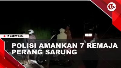 [Video] Polisi Amankan 7 Remaja Perang Sarung