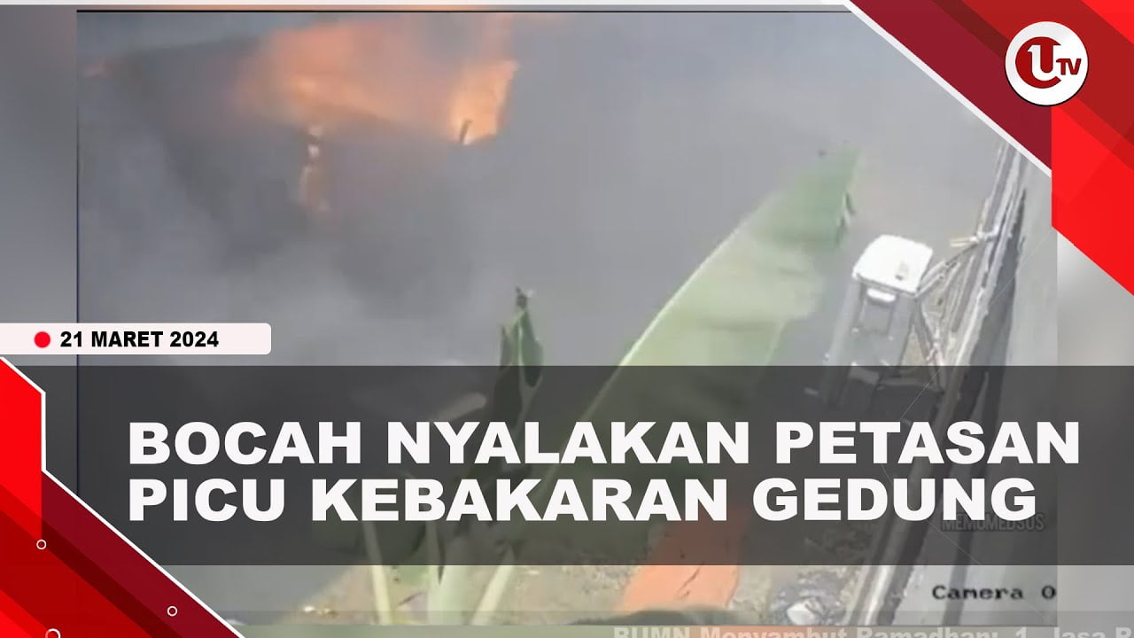 [Video] Gedung Serbaguna Kebakaran Akibat Bocah Nyalakan Petasa