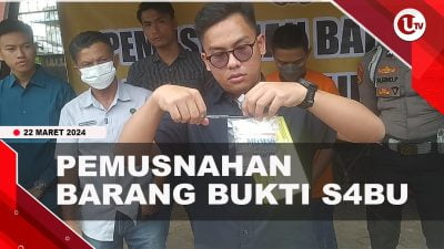 [Video] Polresta Tanjungpinang Musnahkan Sabu Seberat 16,10 Gram