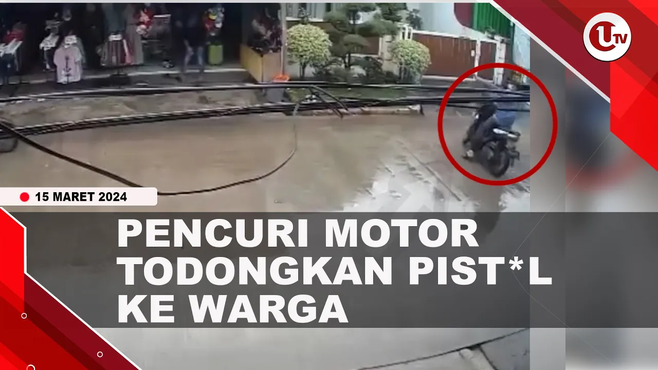 KEPERGOK WARGA, PENCURI MOTOR LEPAS TEMBAKAN