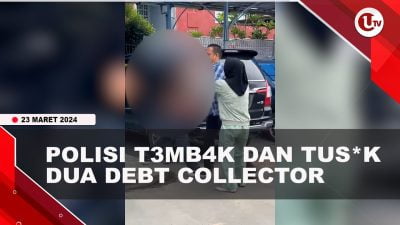 [Video] Tak Terima Mobil Ditarik, Polisi Tembak Dua Debt Collector
