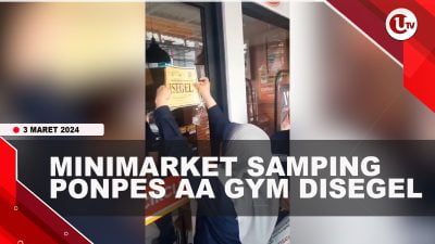 [Video] Dikeluhkan Aa Gym, Minimarket Samping Ponpes Disegel Satpol Pp