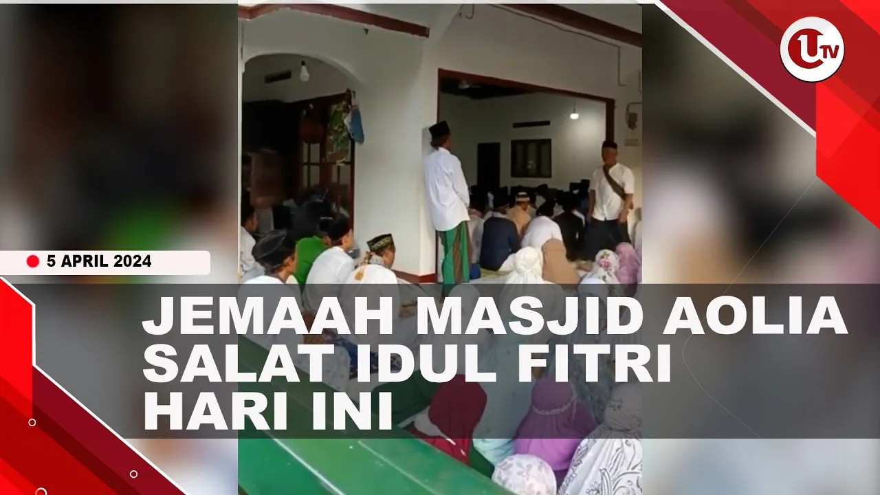 [Video] Jemaah Masjid Aolia Merayakan Idul Fitri Hari Ini