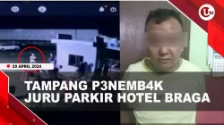 [Video] Polisi Tangkap Penembak Juru Parkir Hotel Braga