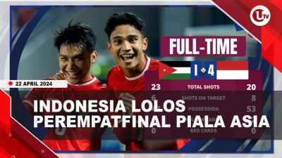 [Video] Timnas U-23 Lolos Perempatfinal Piala Asia Usai Libas Yordania 4-1