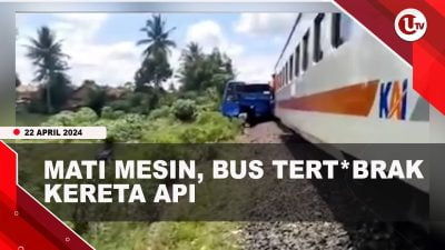 [Video] Bus VS Kereta Api, Tewaskan 4 Penumpang Dan Belasan Luka-Luka