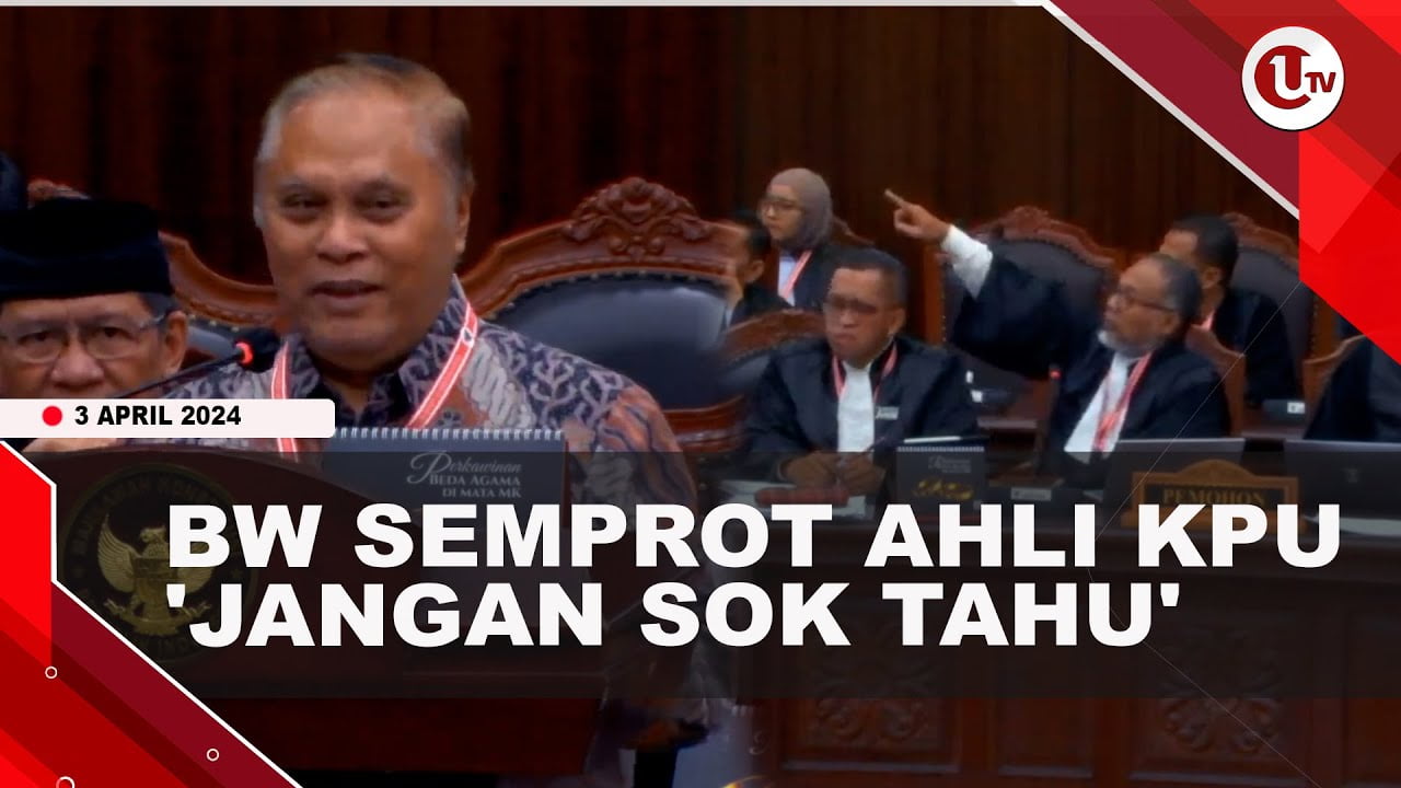 [Video] Bambang Widjojanto Berdebat Panas Dengan Ahli KPU