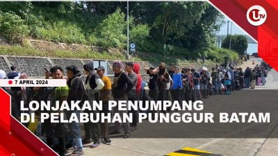 [Video] H-4 Lebaran Lonjakan Penumpang Terjadi di Pelabuhan Punggur