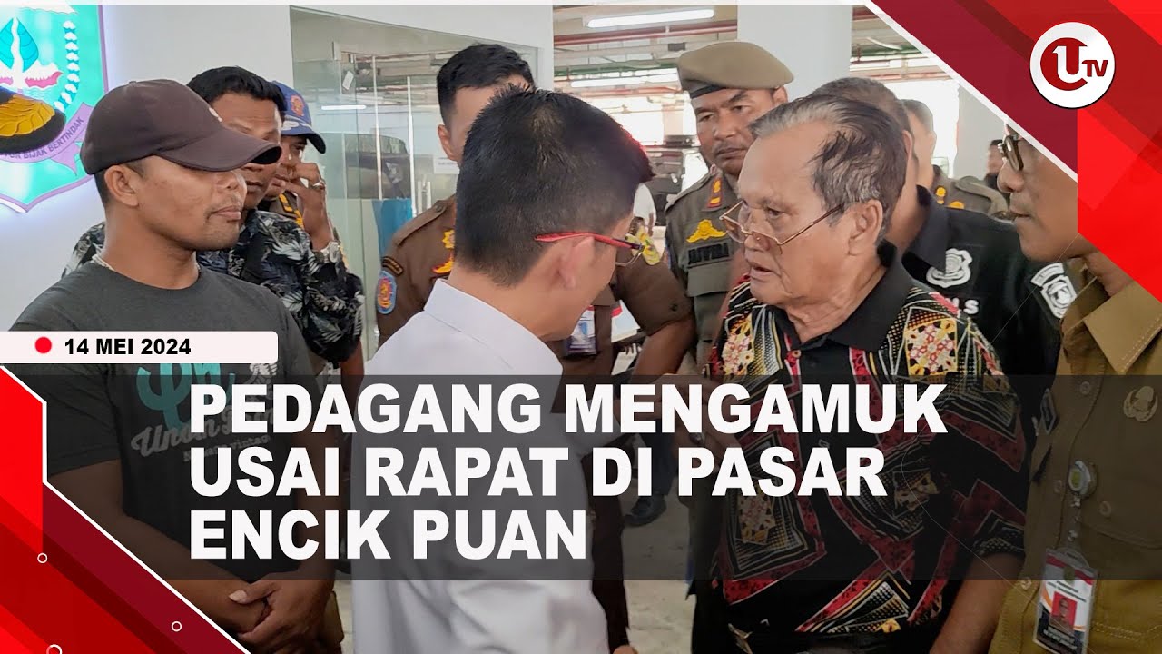 [Video] Pedagang Mengamuk Usai Rapat Pemko Di Pasar Encik Puan
