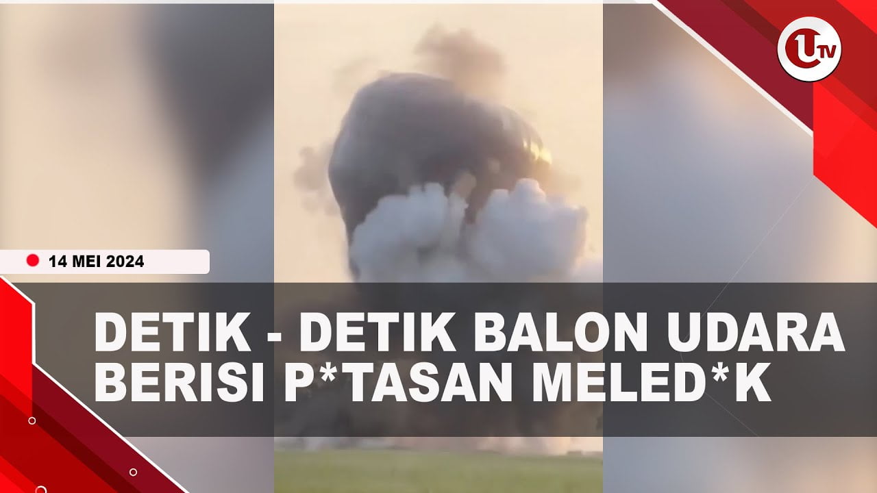 [Video] Balon Udara Berisi Petasan Meledak