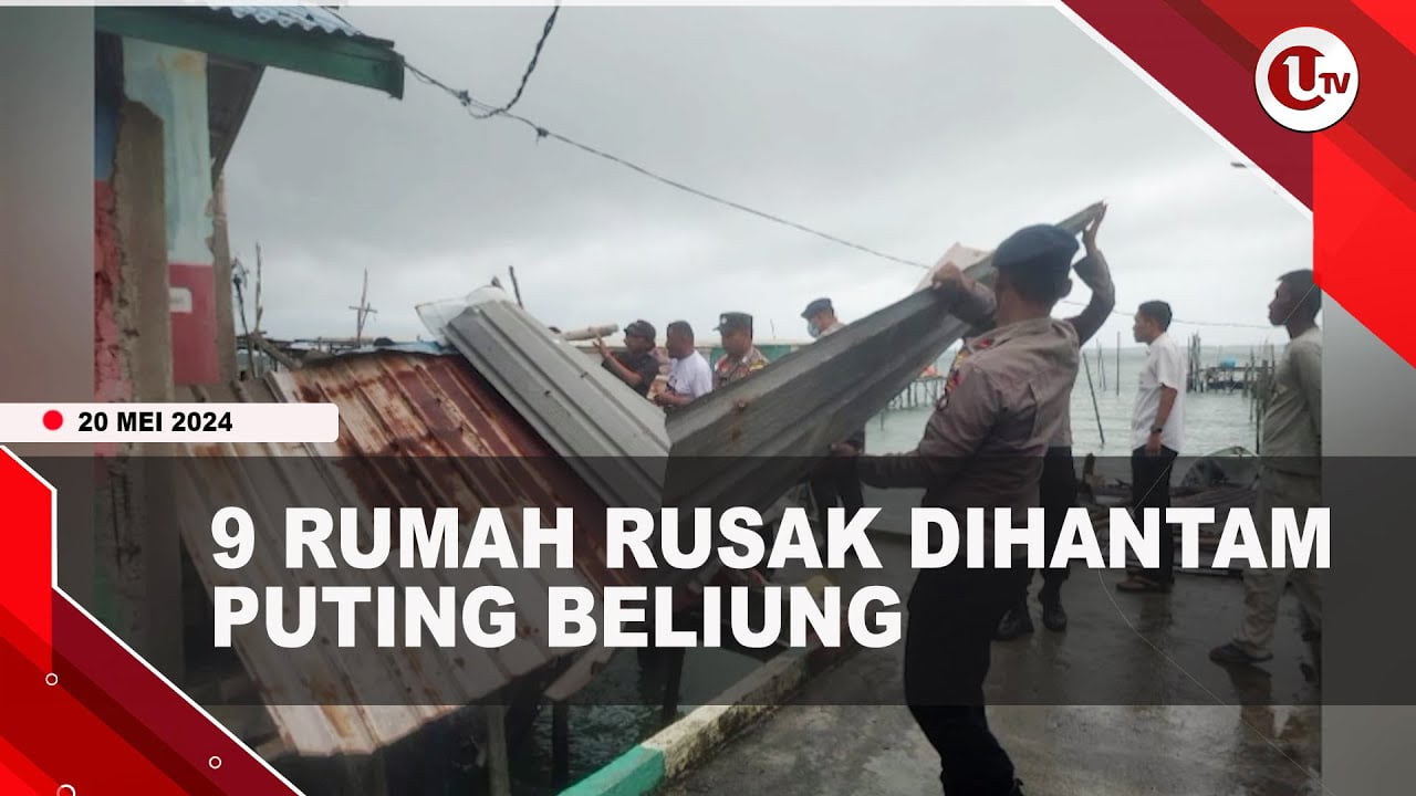 [Video] 9 Rumah Di Desa Teluk Sasah Rusak Dihantam Puting Beliung