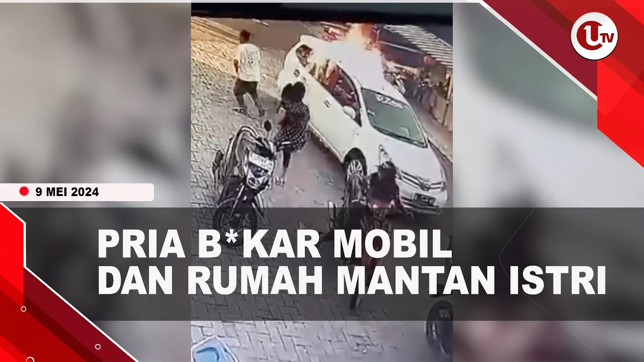 [Video] Rujuk Ditolak, Pria Bakar Mobil Dan Rumah Mantan Istri