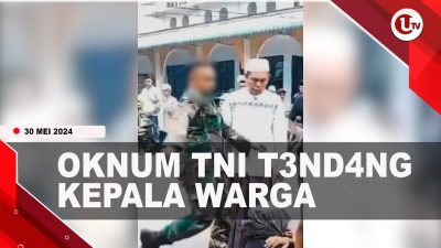 [Video] Ditabrak Motor, Oknum TNI Ngamuk Tendang Kepala Warga
