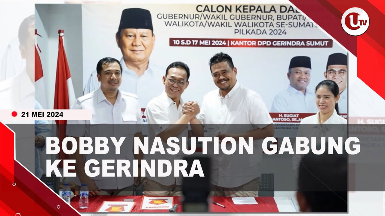 Gabung ke Gerindra, Bobby Ngaku Sudah Minta Izin ke Jokowi